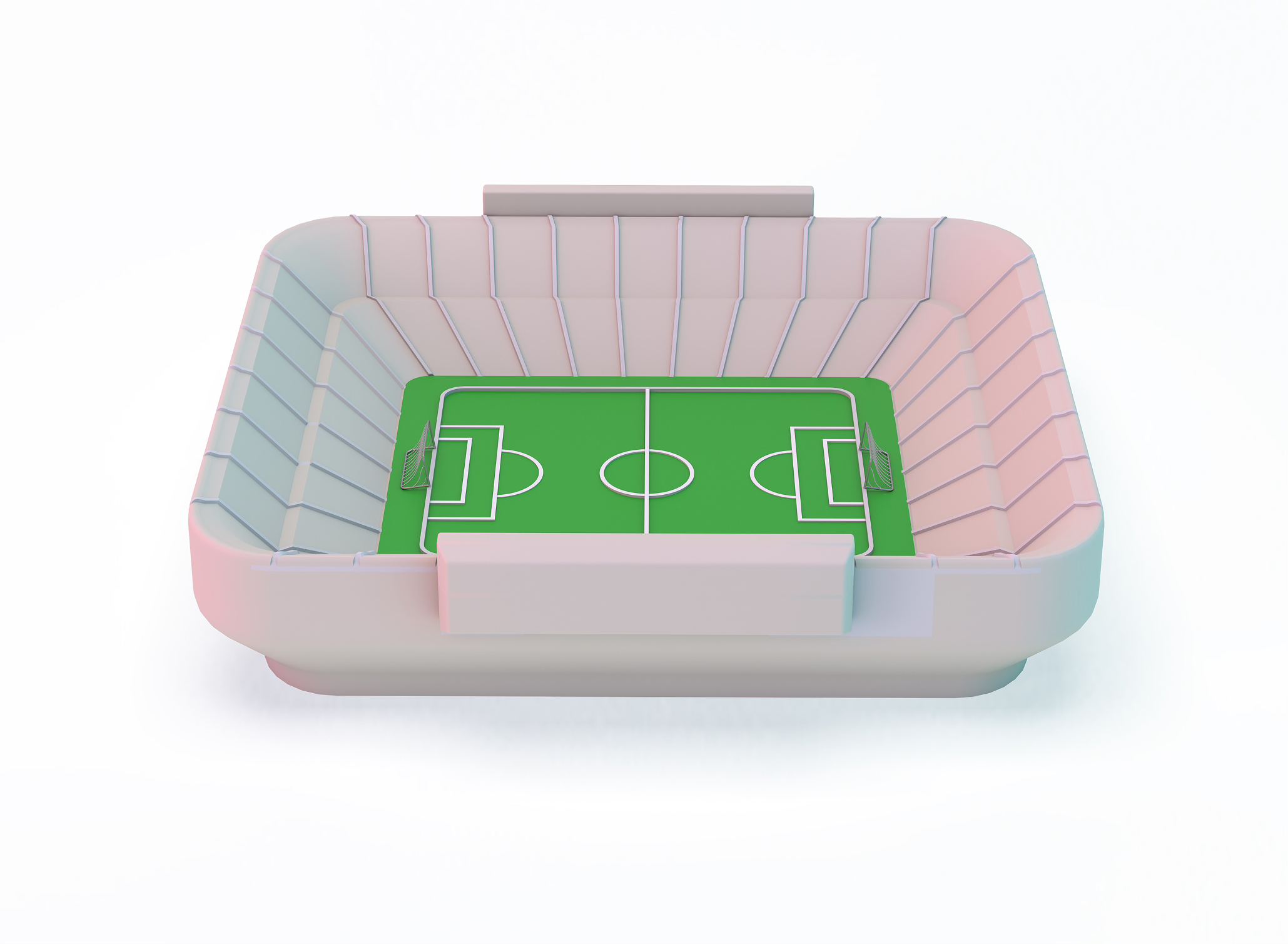 Live football match atmosphere